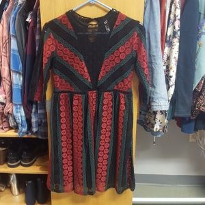 Multi-Colored Lace Dress